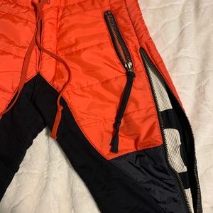 Greg Lauren orange puffy pants size 3